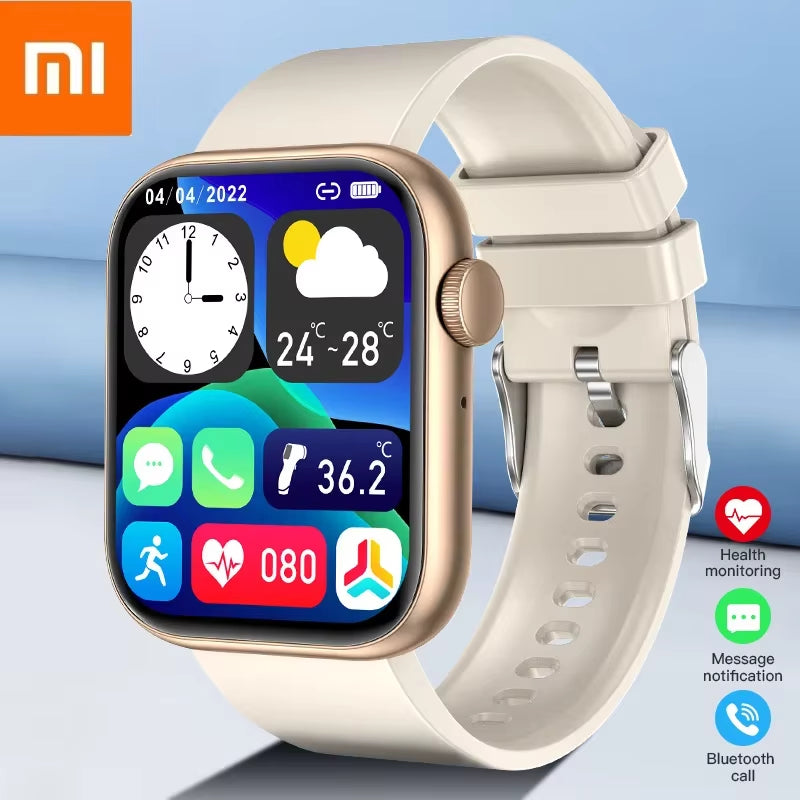 Smart Watch 2024 Wireless Charging Smartwatch Bluetooth Calls Men Women Smartwatches Fitness Bracelet Custom Watch Face