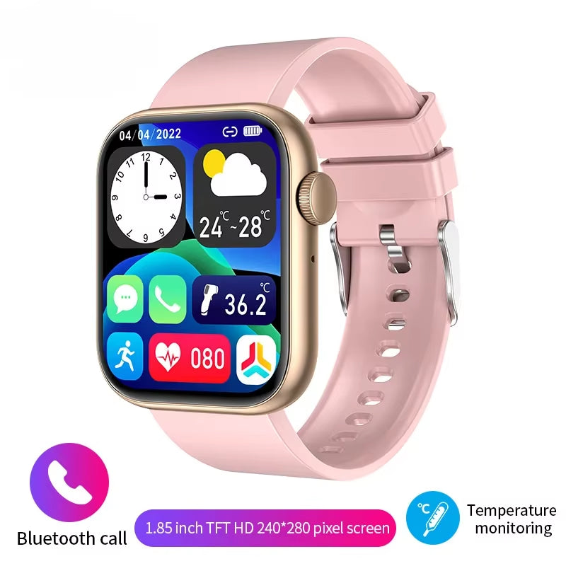 Smart Watch 2024 Wireless Charging Smartwatch Bluetooth Calls Men Women Smartwatches Fitness Bracelet Custom Watch Face