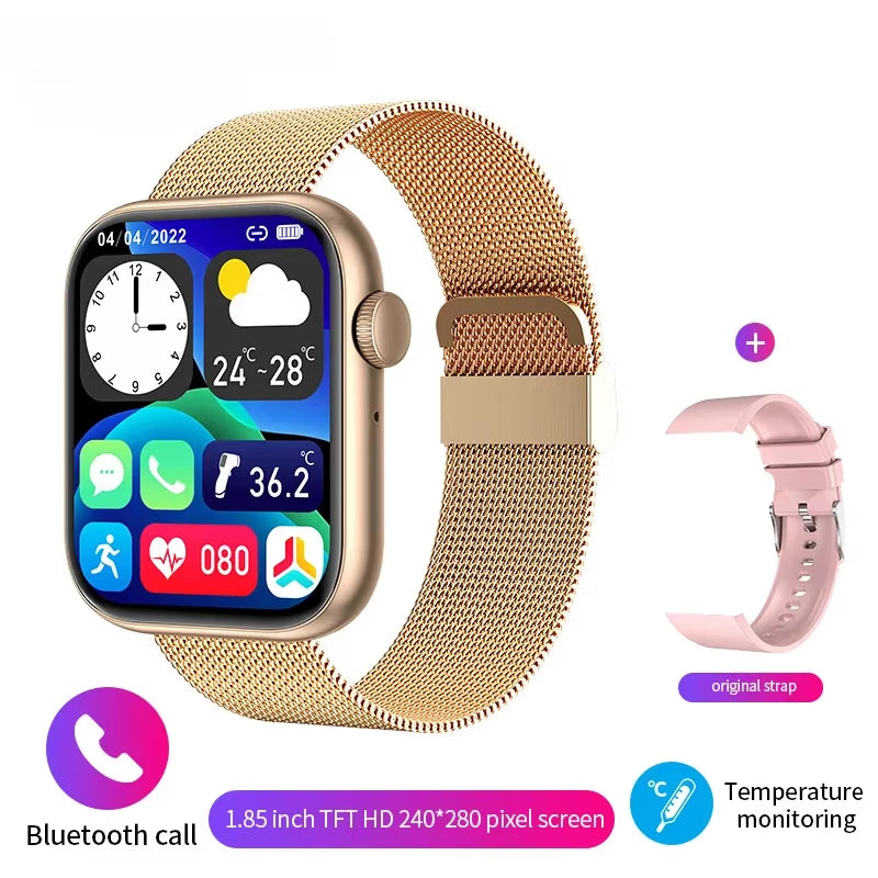 Smart Watch 2024 Wireless Charging Smartwatch Bluetooth Calls Men Women Smartwatches Fitness Bracelet Custom Watch Face