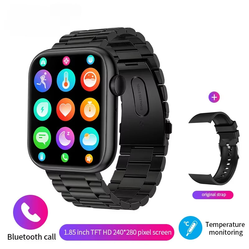 Smart Watch 2024 Wireless Charging Smartwatch Bluetooth Calls Men Women Smartwatches Fitness Bracelet Custom Watch Face