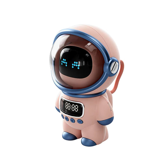 Smart Astronaut Bluetooth-Compatible Speaker Mini Sound Box Portable Stereo Ai Interactive Audio with Alarm Clock Creative Gift