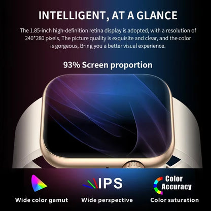 Smart Watch 2024 Wireless Charging Smartwatch Bluetooth Calls Men Women Smartwatches Fitness Bracelet Custom Watch Face