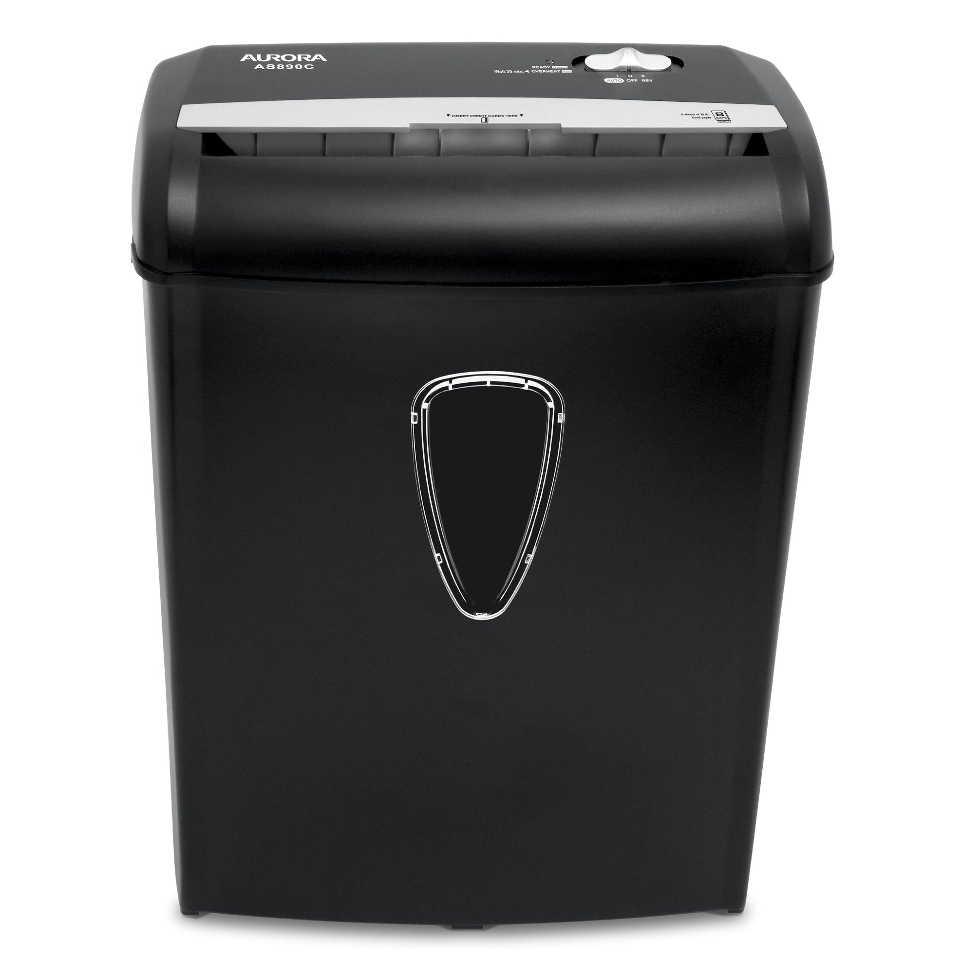 8-Sheet Cross-Cut Paper Shredder, Black, New