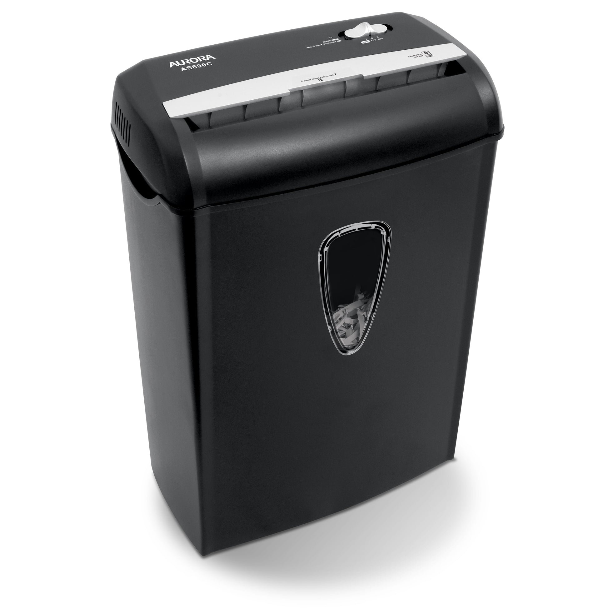 8-Sheet Cross-Cut Paper Shredder, Black, New