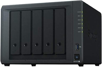 Diskstation DS1019+ Iscsi NAS Server with Intel Celeron up to 2.3Ghz CPU, 8GB Memory, 5TB SSD Storage, DSM Operating System