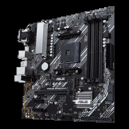 Prime B450M-A II AMD AM4 (Ryzen 5000, 3Rd/2Nd/1St Gen Ryzen Micro ATX Motherboard (128GB DDR4, 4400 O.C.), Nvme, HDMI 2.0B/Dvi/D-Sub, USB 3.2 Gen 2, BIOS Flashback, and Aura Sync)